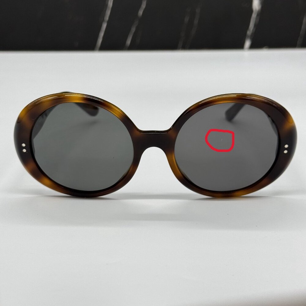 Celine Tortoise Shell Round Sunglasses